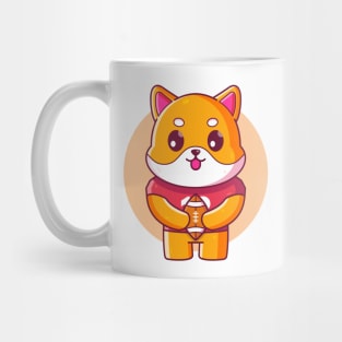 Shiba Inu Rugby American Football Mug